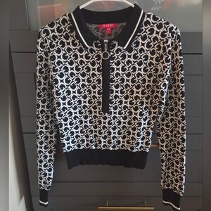 Guess Monochrome Zip-Up Sweater